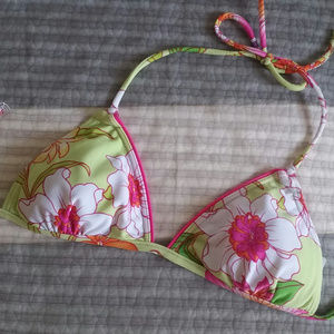 Tropical floral bikini top light padded brandnew